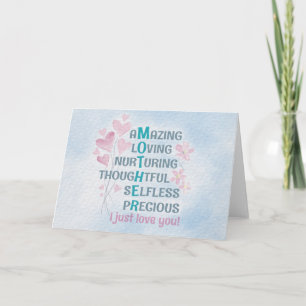 Mother's heart  note card
