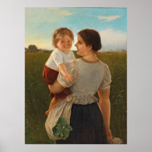 Mother's Joy (Loving Mother and Daughter) Poster