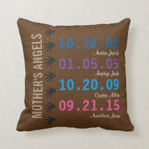 Mother's Little Angels Throw Pillow