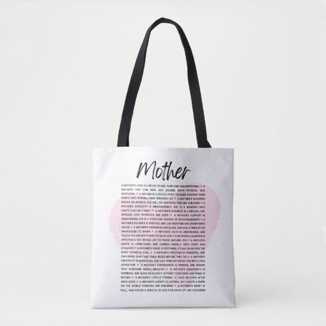 Mother's Love | Mother's Day Gift | Tote Bag (Front)