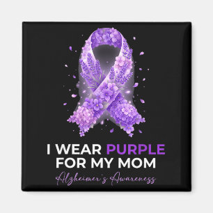 Mothers mama wear purple for mom alzheimer’s magnet