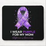 Mothers mama wear purple for mom alzheimer’s mouse pad<br><div class="desc">Mothers mama i wear purple for my mom alzheimer’s awareness  | Mousepad .A refined visual approach with simplicity. A balanced aesthetic suitable for daily use. A clean structure with refined design elements. This product emphasizes simplicity and balance.</div>