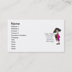 Mothers of Teenagers Business Card