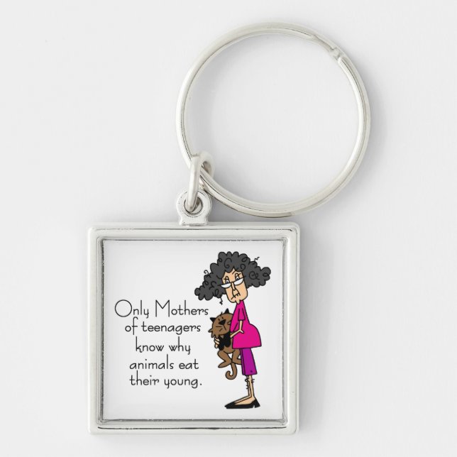 Mothers of Teenagers Keychain (Front)