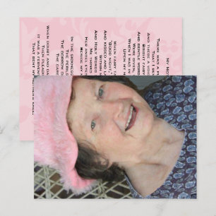 Mother's Poem Photo Card with Poem on back