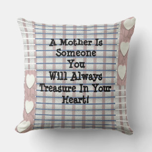 Mothers Treasure Throw Pillow