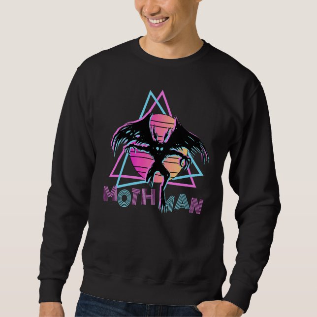 Mothman 80s Retro Cryptid Cryptozoology  1 Sweatshirt (Front)