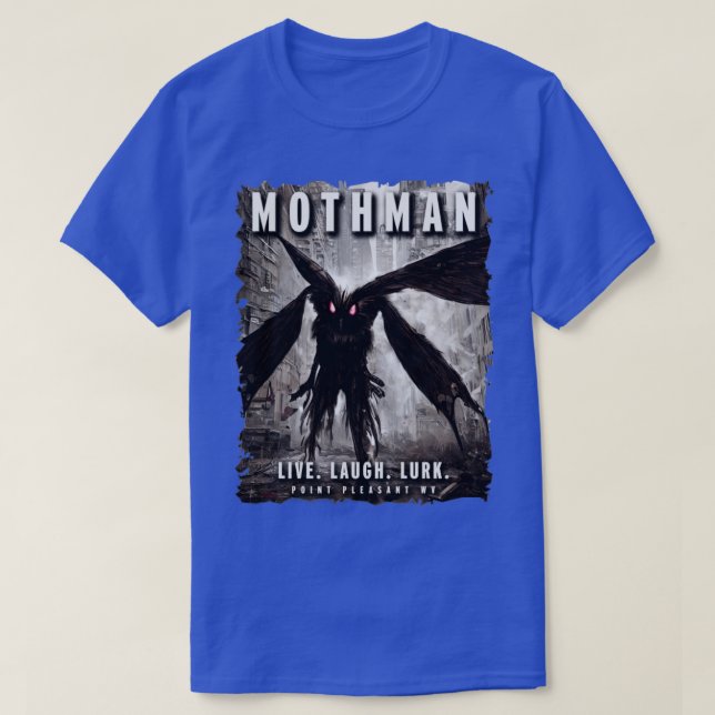 Mothman City Point Pleasant Cryptid T-Shirt (Design Front)