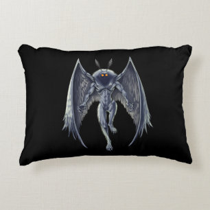 Mothman Cryptid Creature Accent Pillow