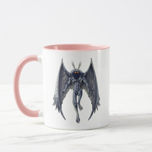 Mothman Cryptid Creature Mug (Left)