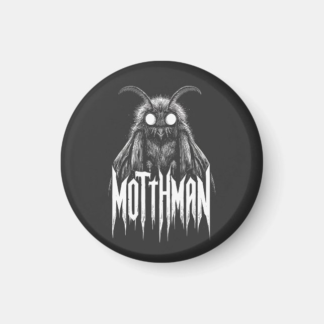 Mothman Cryptid Horror Gothic Paranormal Creature  Magnet (Front)