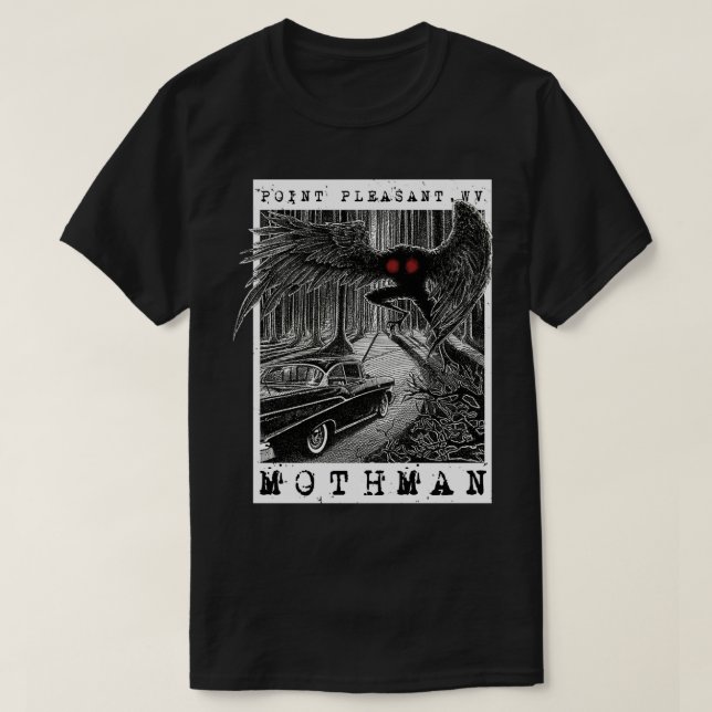 Mothman Encounter  1966 Point Pleasant Original Cr T-Shirt (Design Front)