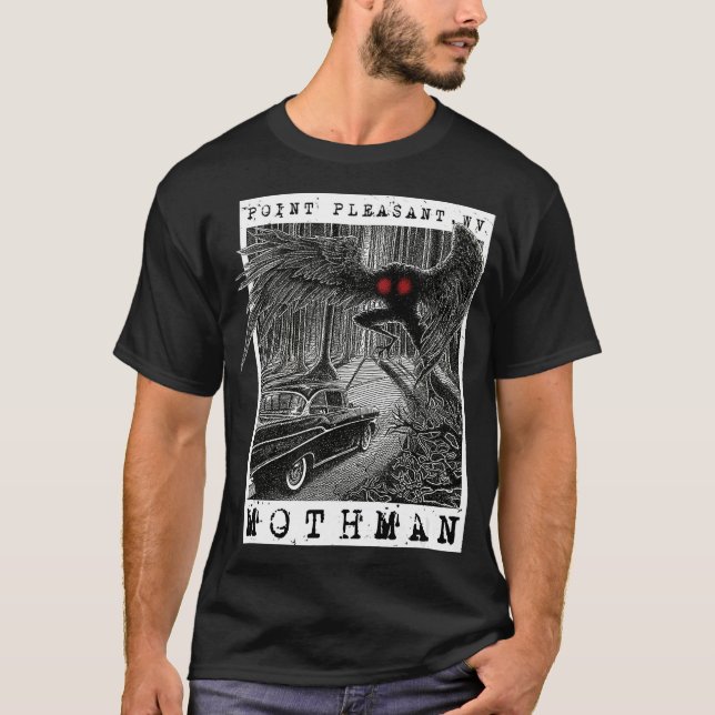 Mothman Encounter  1966 Point Pleasant Original Cr T-Shirt (Front)