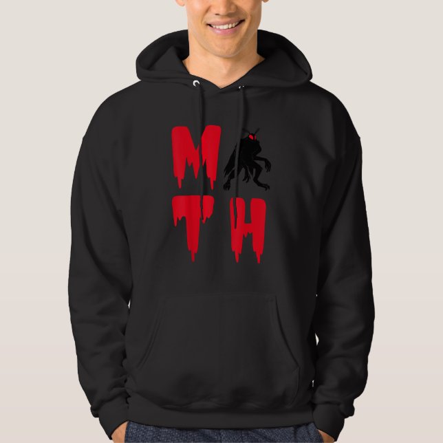 Mothman Folklore Moth Creature Cryptozoology Crypt Hoodie (Front)