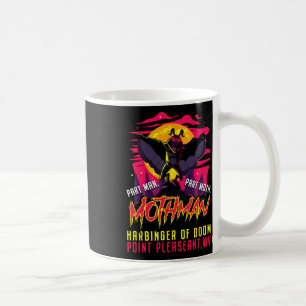 Mothman Fun Cryptid Harbinger Part Man Part Moth  Coffee Mug