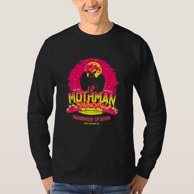 Mothman Harbinger of Doom Cute Cryptid Creature T-Shirt (Front)