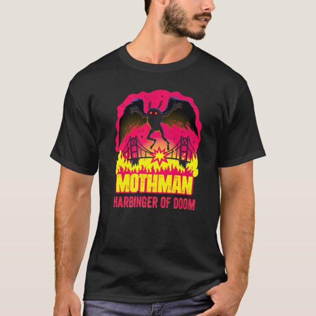 Mothman Harbinger Of Doom Folklore Creepy Cryptid  T-Shirt (Front)