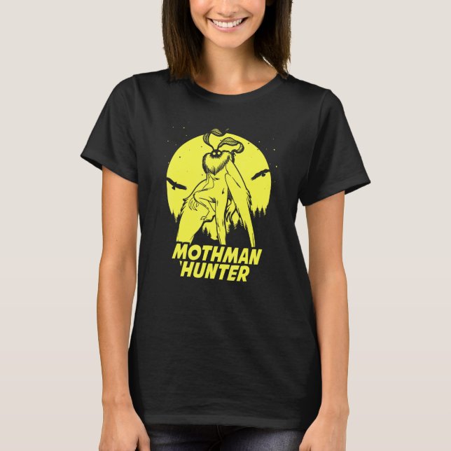 Mothman Hide Seek Hunter Champion Cryptid T-Shirt (Front)