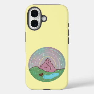 Mothman Home Planet Cryptid Cosmic Folklore Art iPhone 16 Case