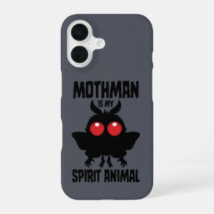 Mothman Is My Spirit Animal Silhouette iPhone 16 Case