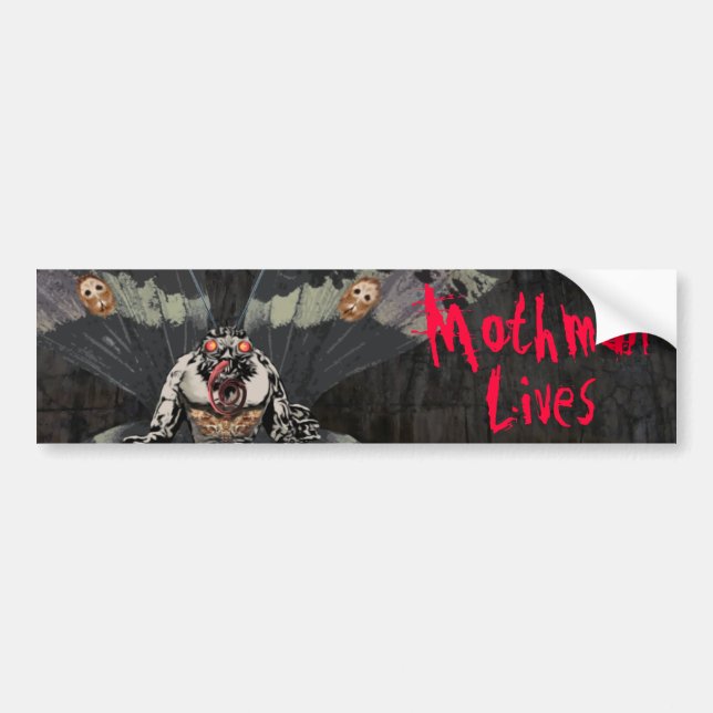 Mothman Lives Bumper Sticker (Front)