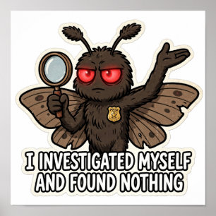 Mothman Meme Investigation Poster