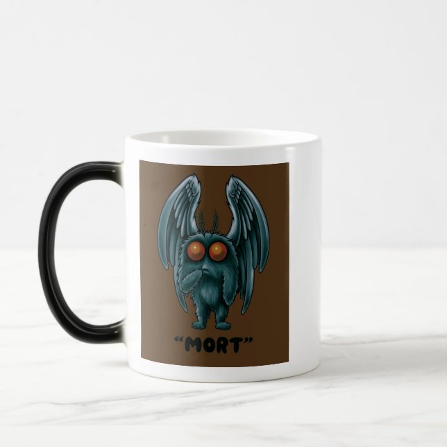 Mothman "Mort" Cryptid café tasse (Gauche)