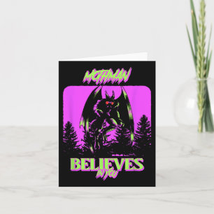 Mothman - Mothman Believes In You Costume Hallowee Card