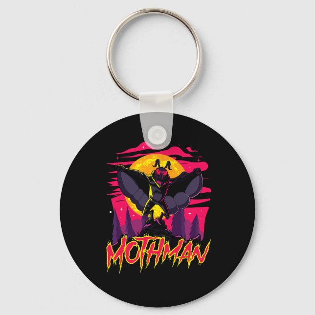 Mothman Movie Fun Cryptid Halloween Myth Monster C Keychain (Front)