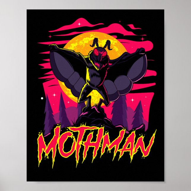 Mothman Movie Fun Cryptid Halloween Myth Monster C Poster (Front)
