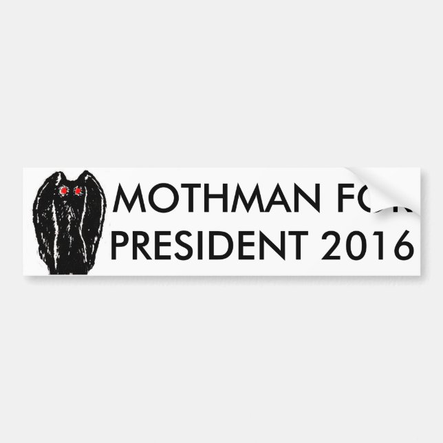 Mothman pour le président autocollant 2016 (Devant)