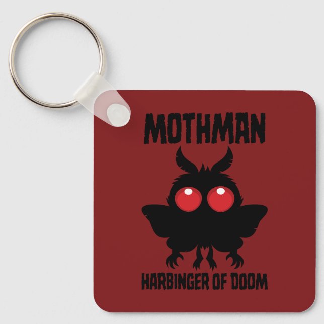 Mothman - Spooky Cute Harbinger Of Doom Keychain (Front)