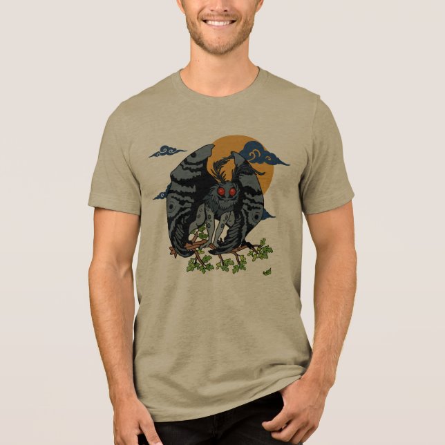 Mothman Tri-Blend Shirt (Front)