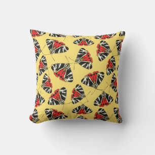 Moths 3 throw pillow