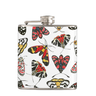 Moths Hip Flask