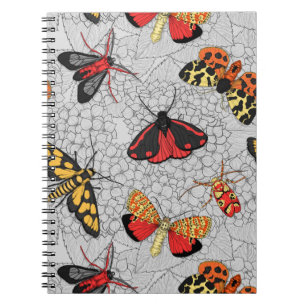 Moths on hydrangea notebook