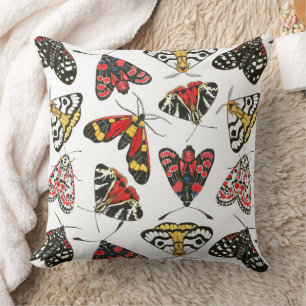 Moths Throw Pillow