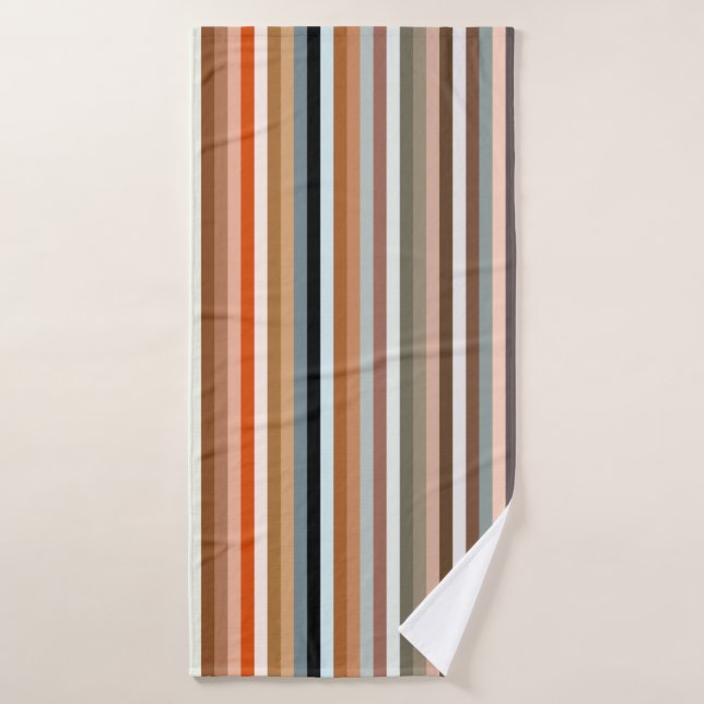 Motif à bandes multiples (Serviette de bain)