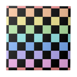 Motif à carreaux arc-en-ciel