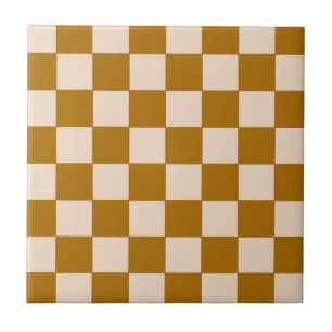 Motif à carreaux beige chaud