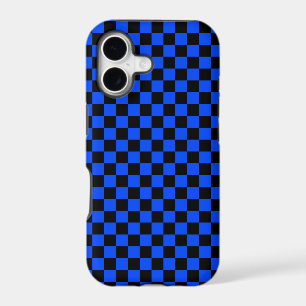 Motif à carreaux bleu et noir