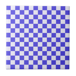 Motif à carreaux crème de myrtille