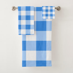 Motif à carreaux gingham bleu et blanc