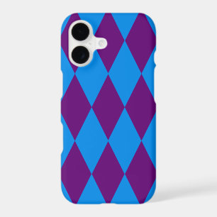 Motif à carreaux Harlequin bleu violet