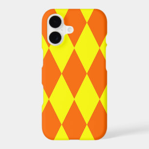 Motif à carreaux Harlequin jaune orange