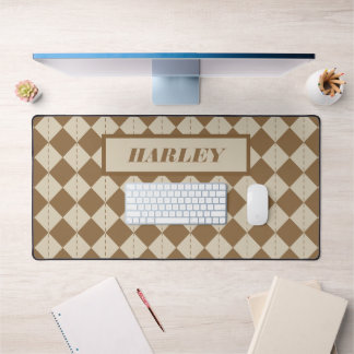 Motif à carreaux marron vintage