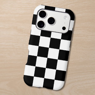 Motif à carreaux noir et blanc