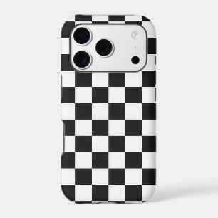 Motif à carreaux noir et blanc sophistiqué
