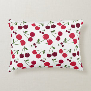 motif à cerise fine  Accent Coussin