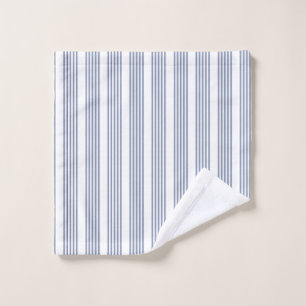 Motif à cinq bandes bleu-gris et blanc
